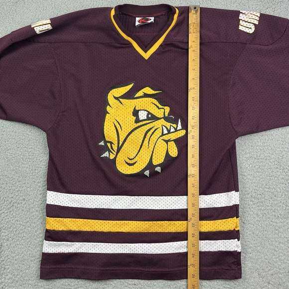 Vintage University of Minnesota Duluth Bulldogs Hockey Jersey K1 Sportswear Sz M - Picture 7 of 7